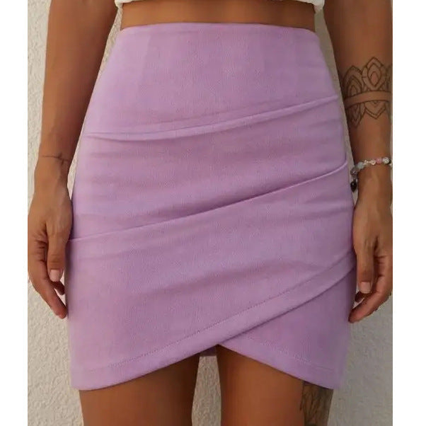 Damen Wickelrock mit tailliertem Schnitt und raffinierten Faltendetails Heidi-Mode