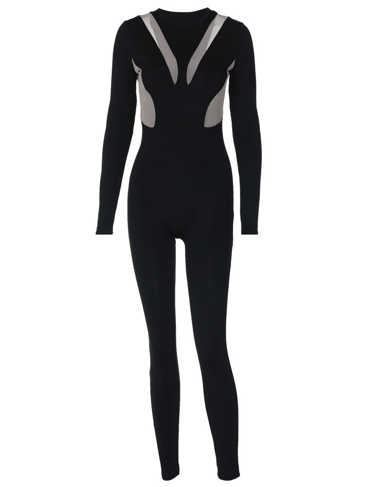 Damen figurbetonter Jumpsuit mit raffinierten Cut-Outs und eleganten Details Heidi-Mode
