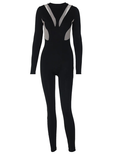 Damen figurbetonter Jumpsuit mit raffinierten Cut-Outs und eleganten Details Heidi-Mode