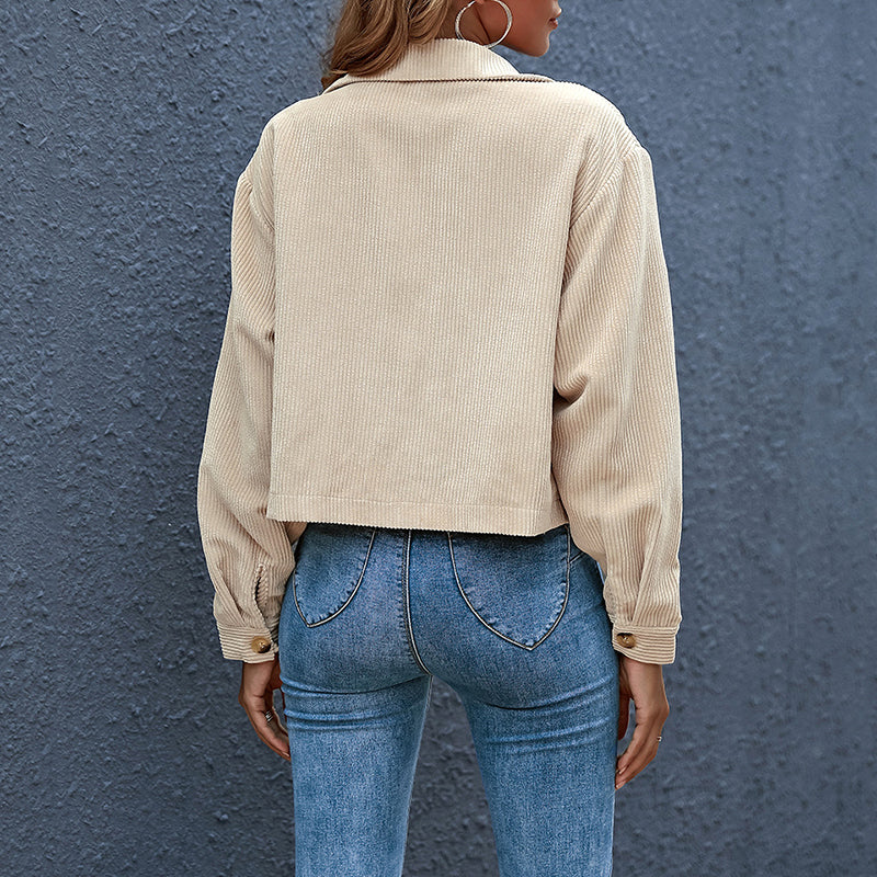 Damen Übergangsjacke Jacke | Kurz Lässig