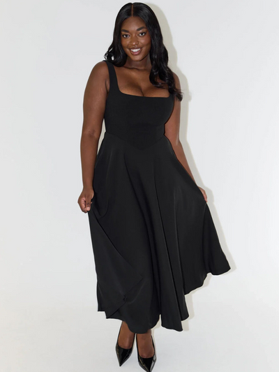 Zinovia - Stilvolles ärmelloses Kleid