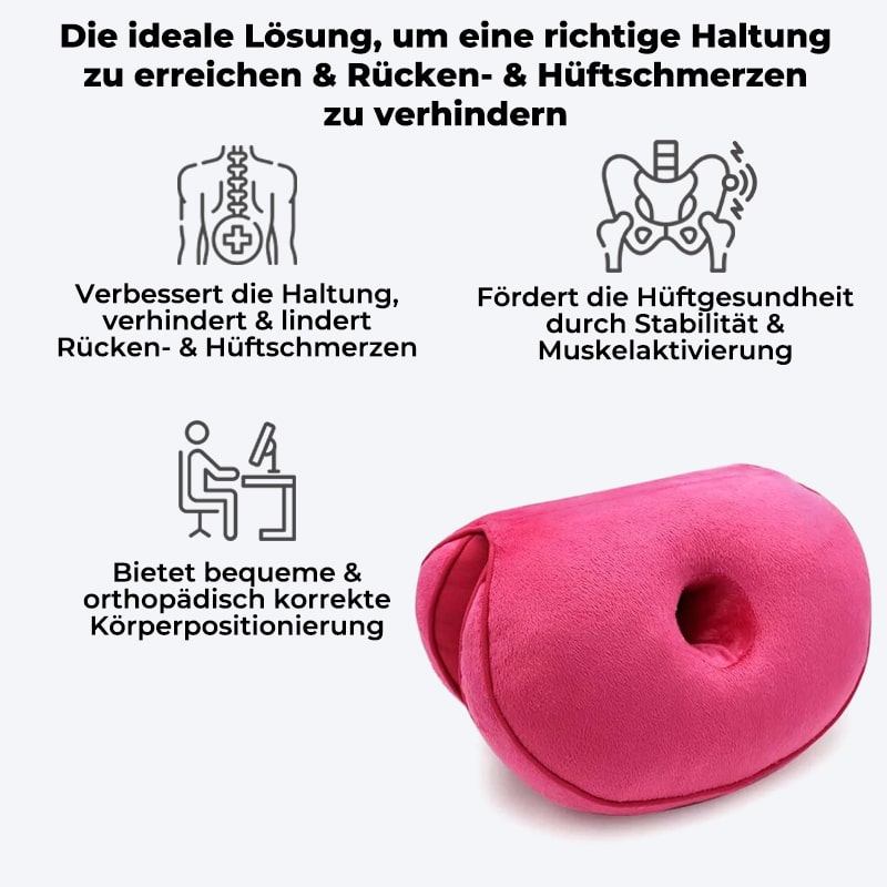 Orthopädisches Sitzkissen zur Hüftentlastung