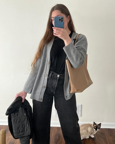 Oversized Strickjacke mit Knopfdetails für Gemütlichkeit