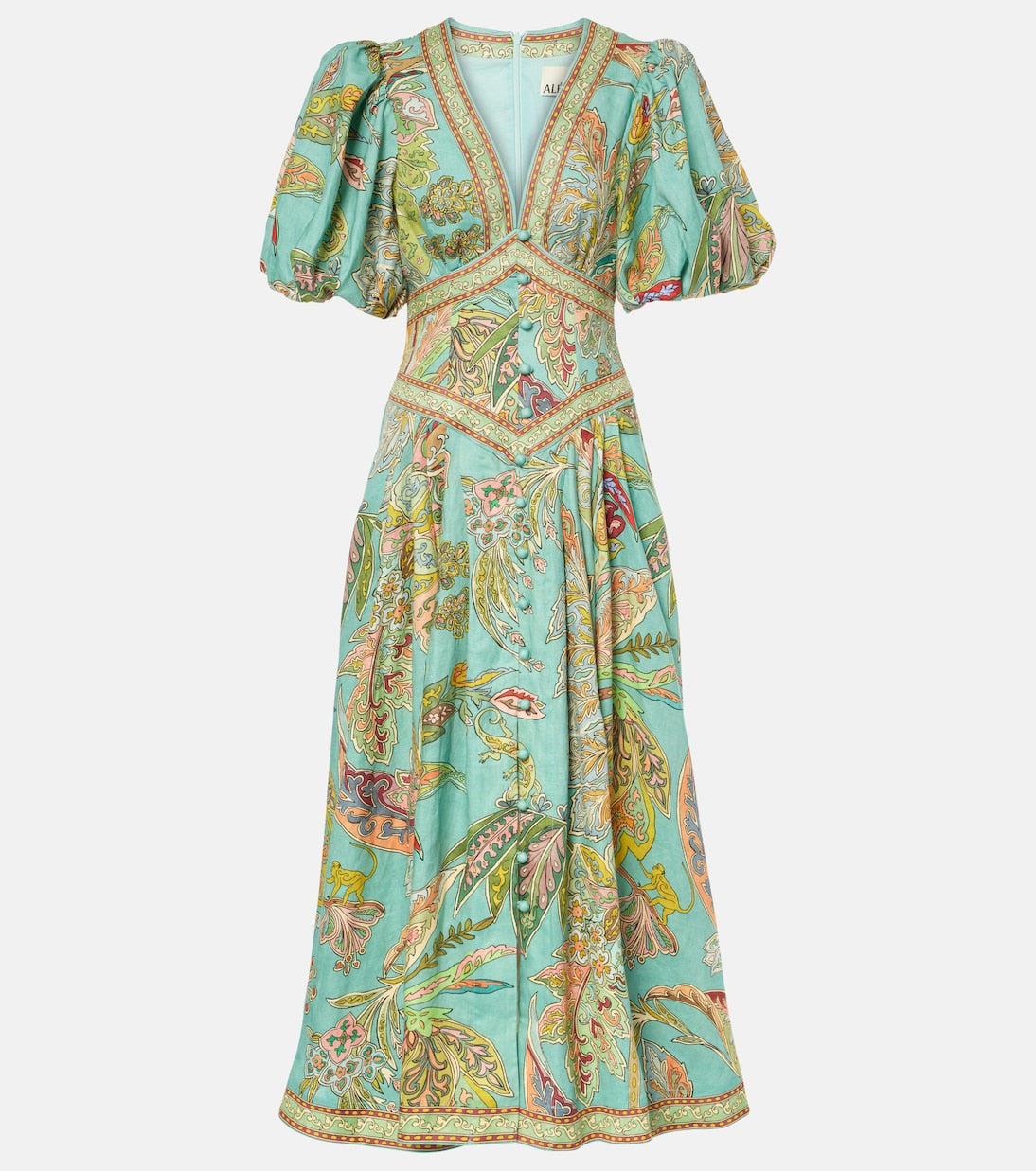 Taliqua – Modisches Kurzarm Kleid Mit Drucken