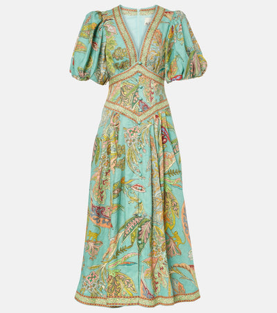 Taliqua – Modisches Kurzarm Kleid Mit Drucken