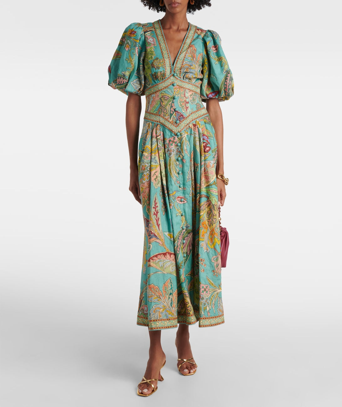 Taliqua – Modisches Kurzarm Kleid Mit Drucken