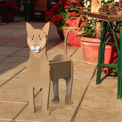 Abessinische Katze Blumentopf