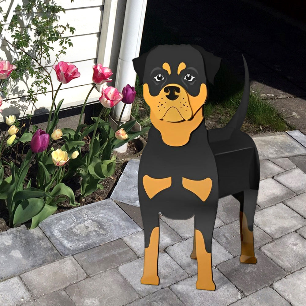 Rottweiler Pflanzentopf
