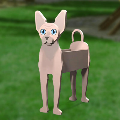 Sphynx Cat Flower Pot