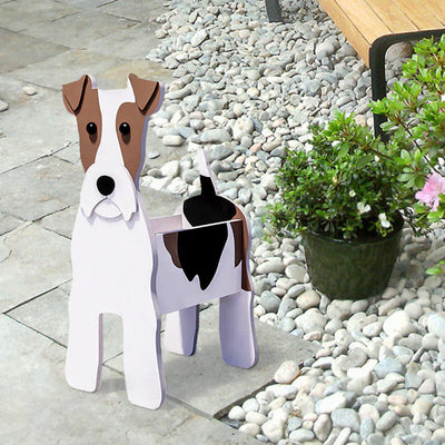 Flower Pot in the Shape of a Fox Terrier