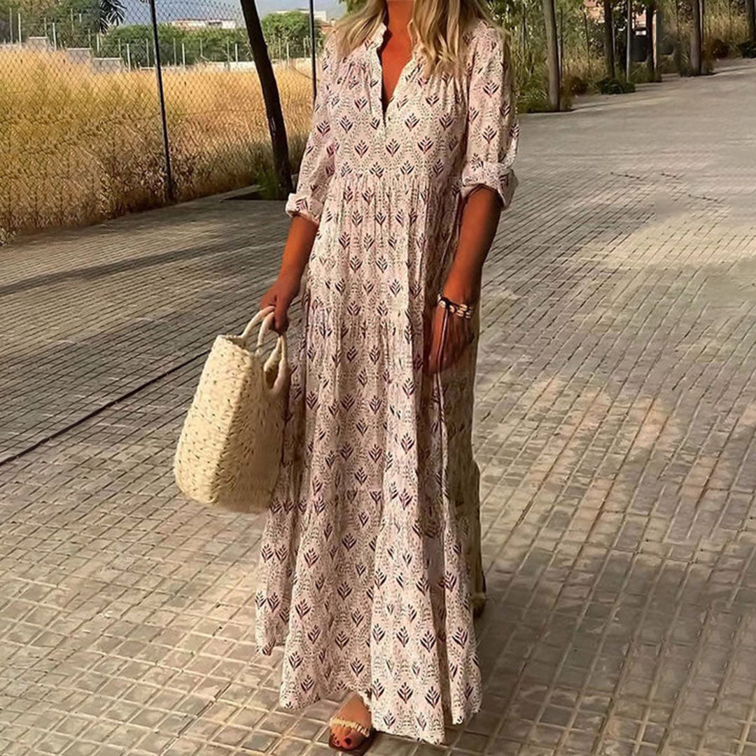Bequemes Boho Maxikleid
