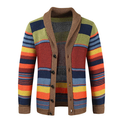 Retro Strickjacke mit Schalkragen für Herren