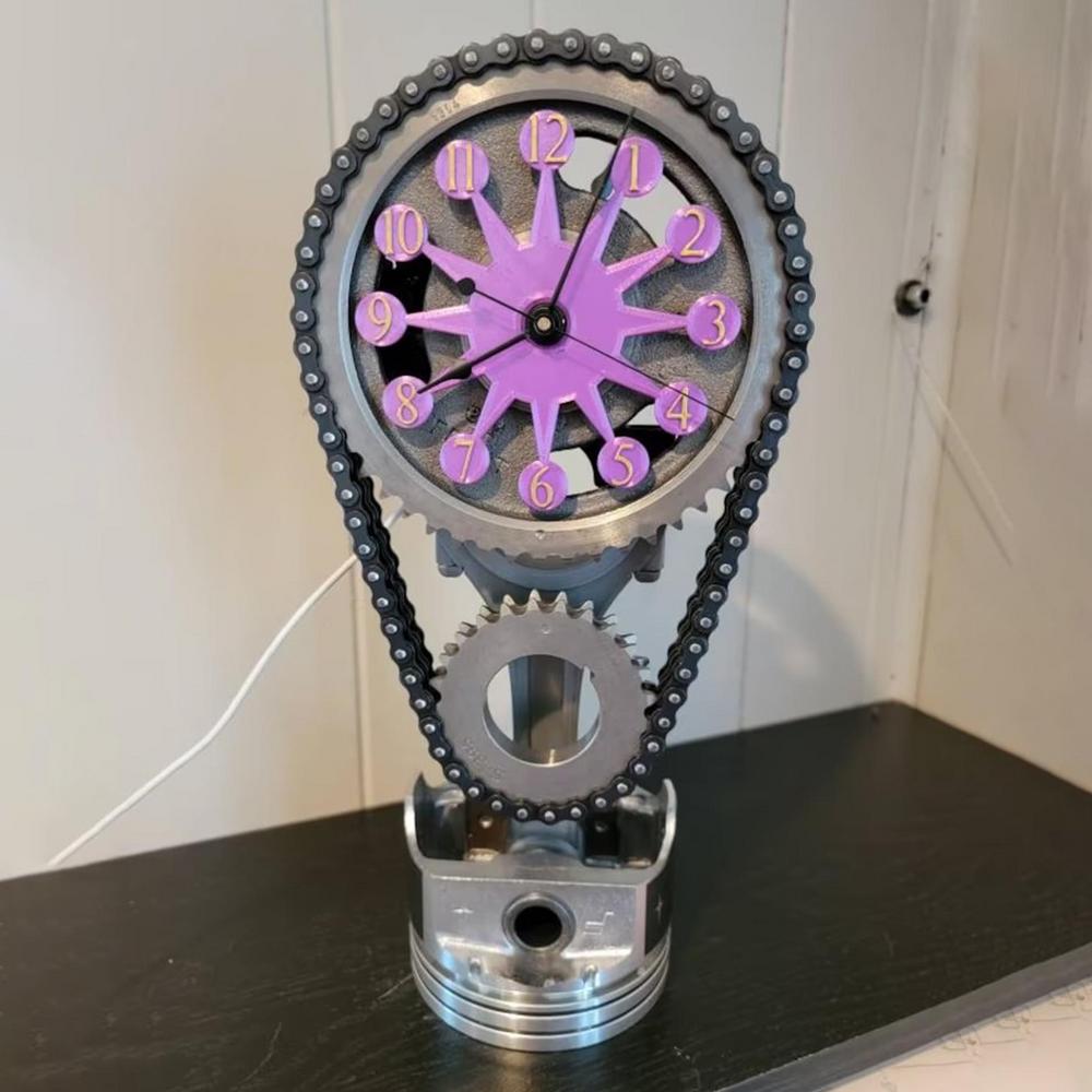 Gearluxe™ Elektrisch Drehende Zahnraduhr