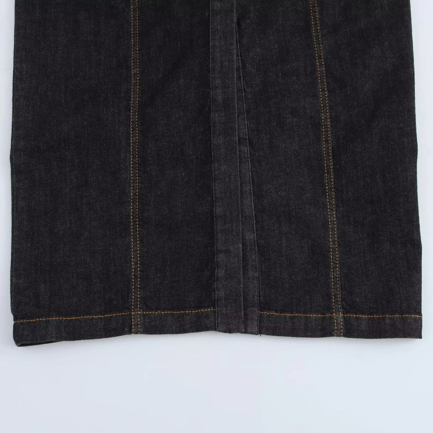 Langes Jeans Hemdblusenkleid mit Knopfleiste und langen Ärmeln für Damen