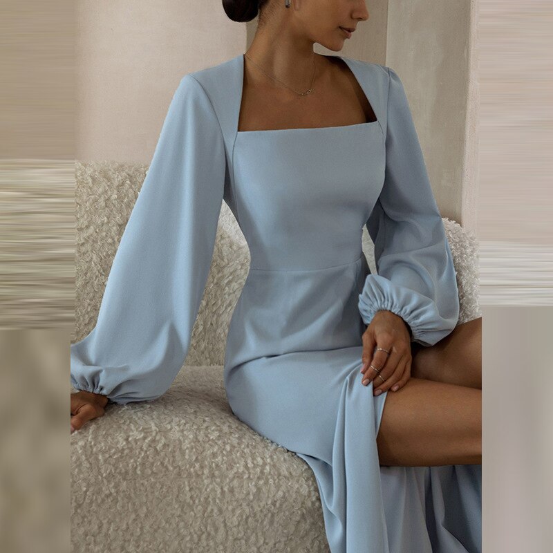 Melina | Midikleid mit Puffärmeln