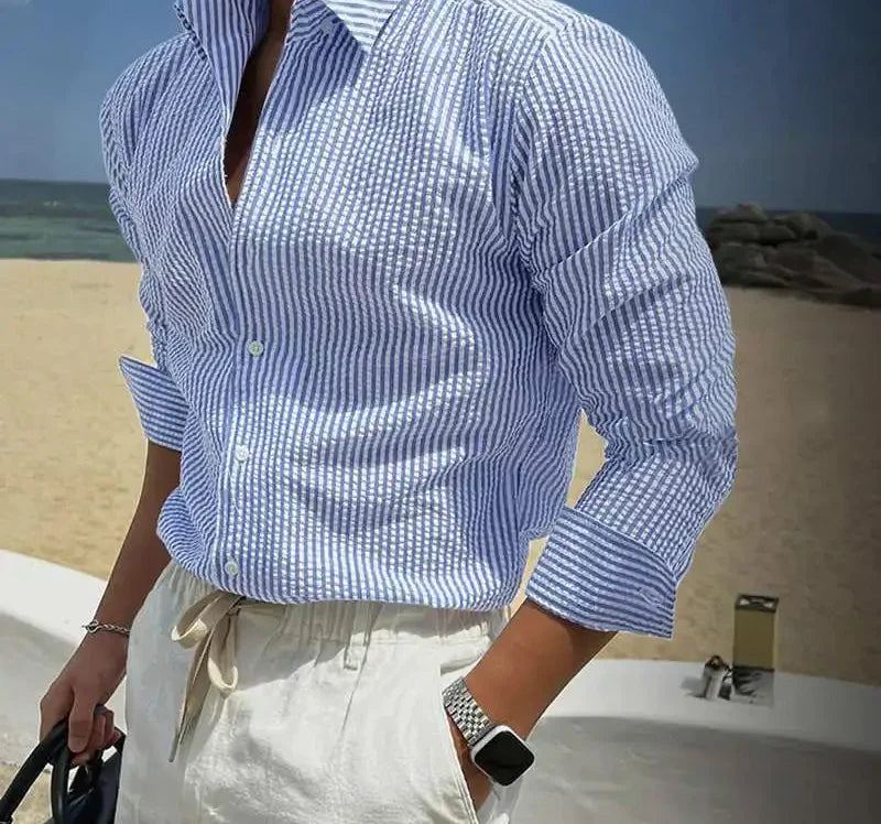 MIRAVO | Gestreiftes Sommerhemd – Lässig & Stilvoll