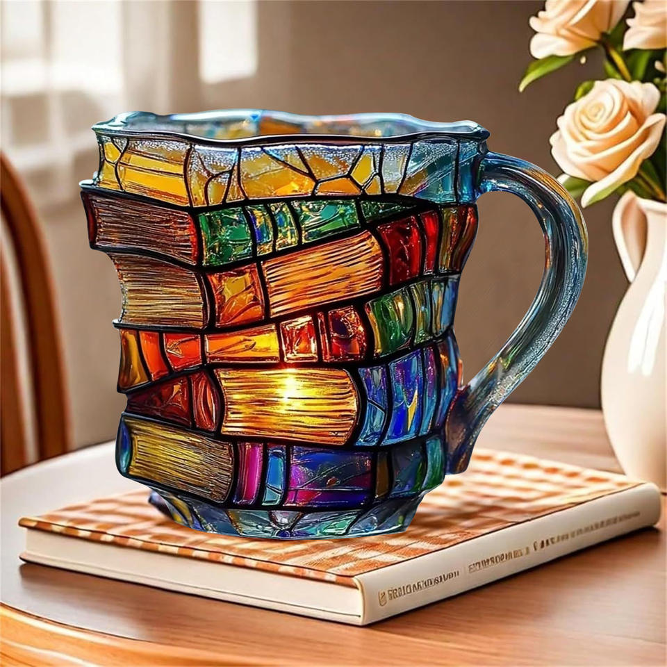 MugArt - Tasse mit Buchdekoration