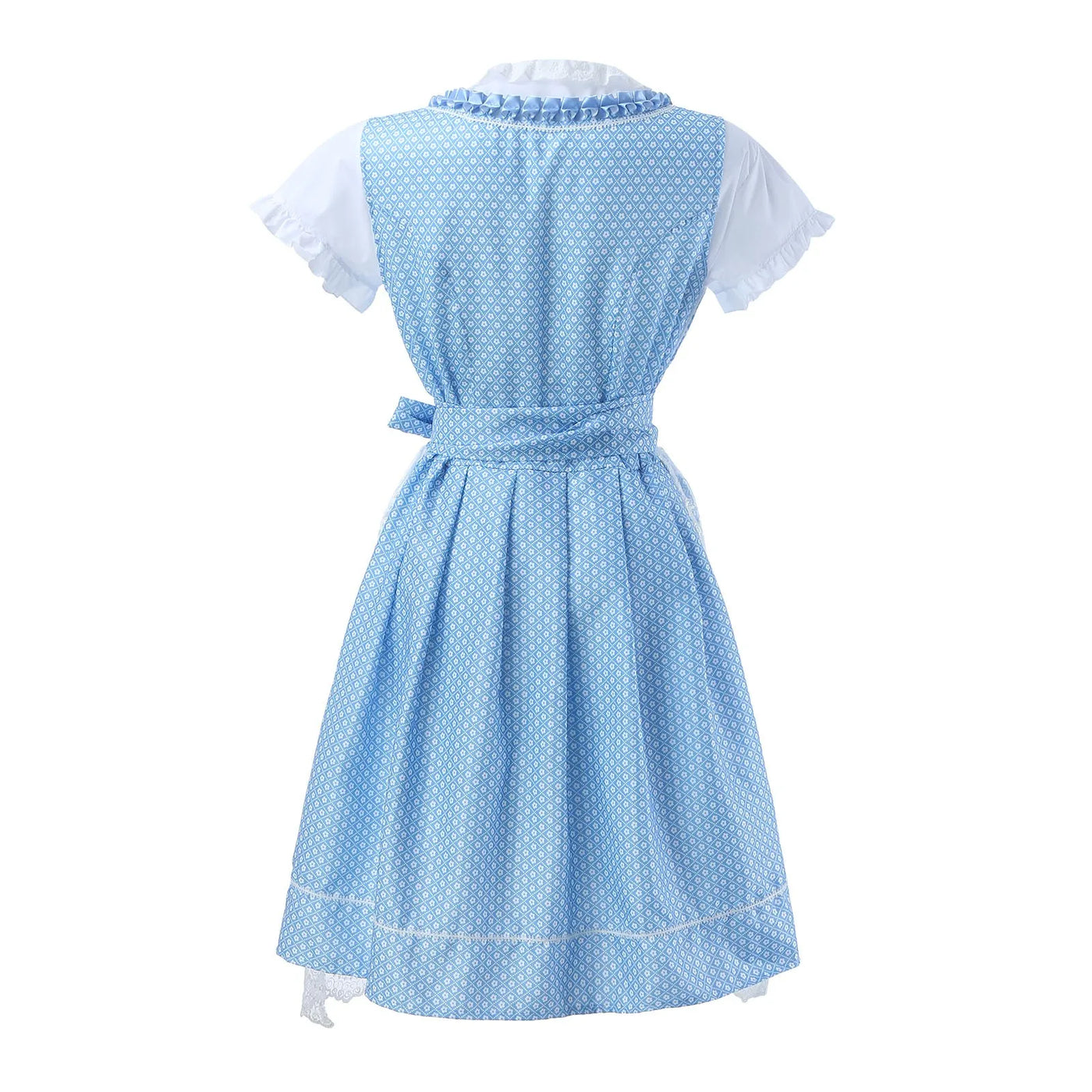 Damen Blau Oktoberfest Dirndl Kleid