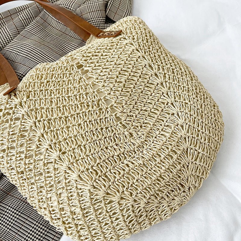 Vegane Leder Tote Bag – Minimalistische Große Schultertasche