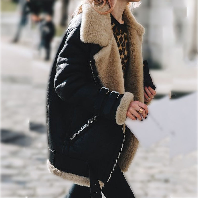 Emma | Aviator Jacke aus Shearling