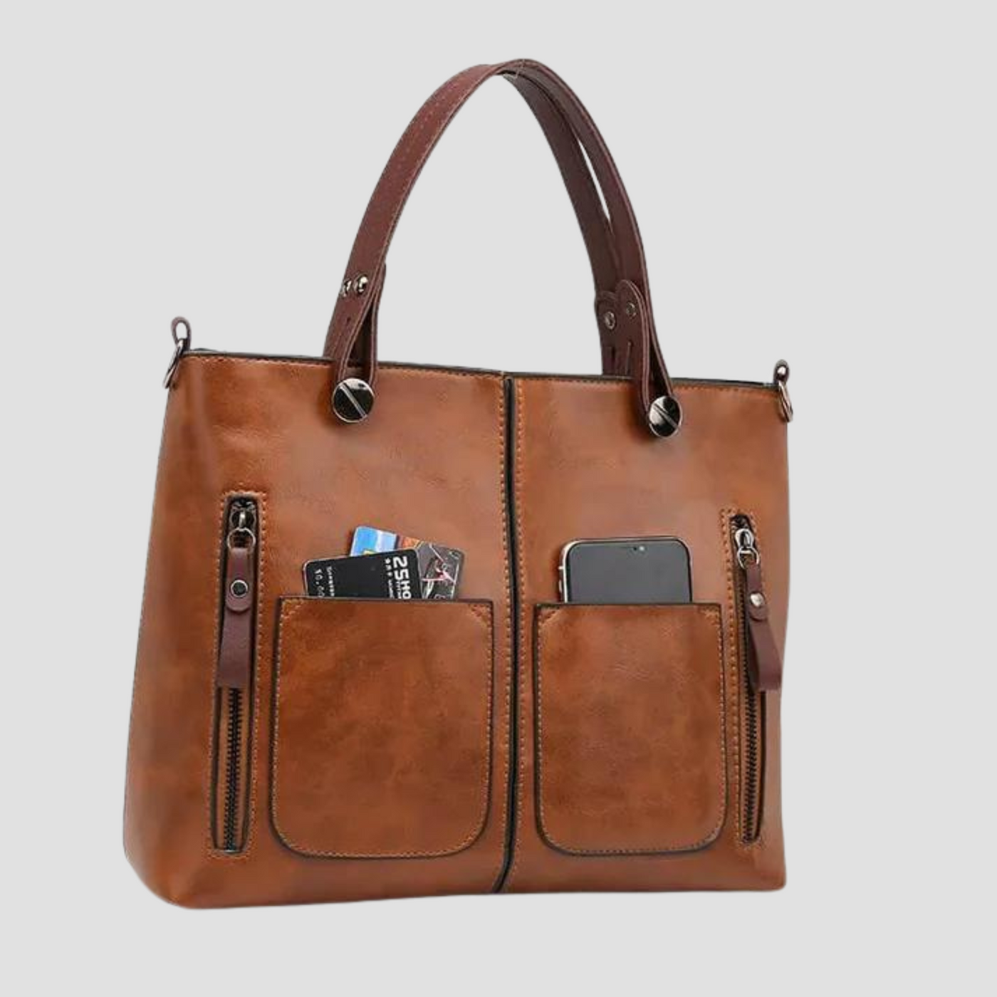 Damen Schultertasche aus Vintage-Leder