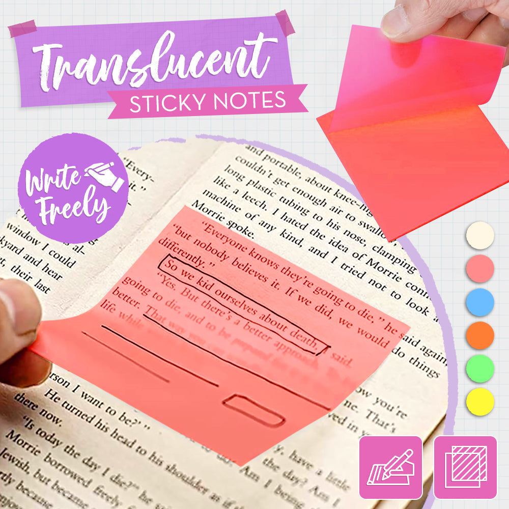1+1 Gratis | StickyNotes™ Transparente Haftnotizen