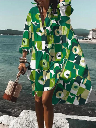 Calogera - Elegantes Locker Sitzendes Hemdkleid