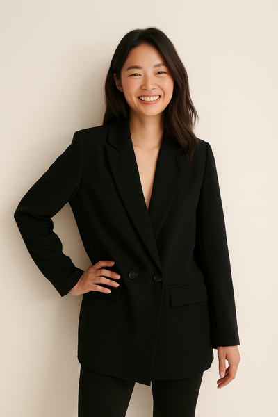 Moderner Knopfleisten Blazer