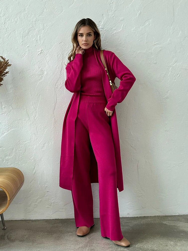 Mandy | Stijlvolle en Zachte Driedelige Set