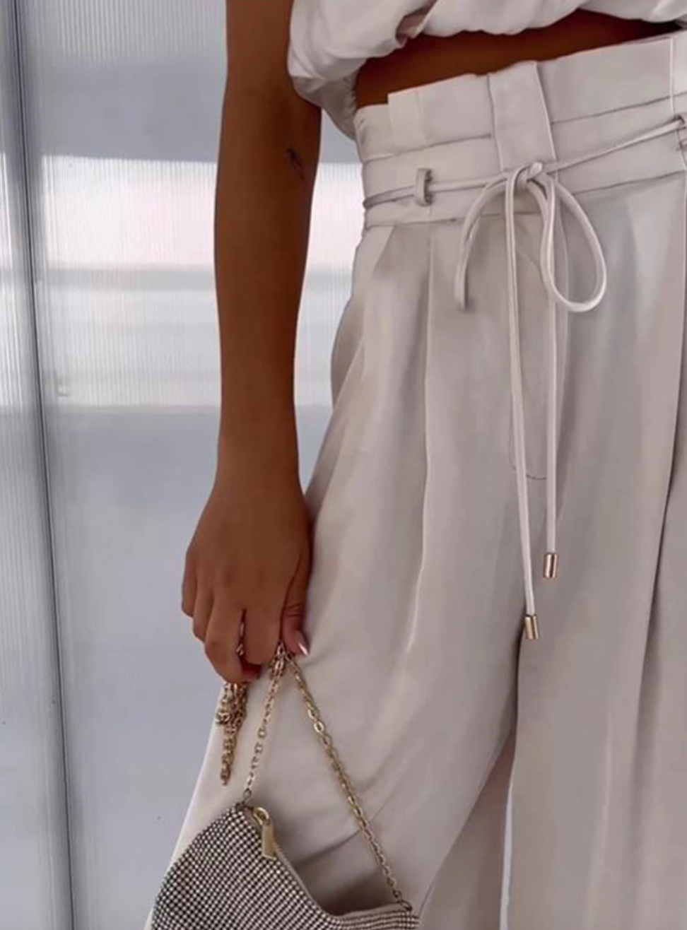 Glorivic - Seiden-Set ohne Ärmel