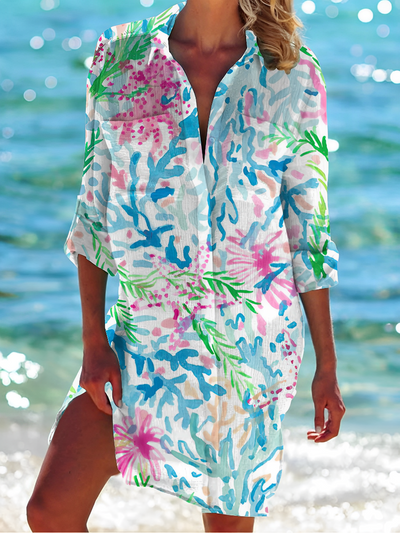 NovaFlex - Bluse mit Knopfleiste