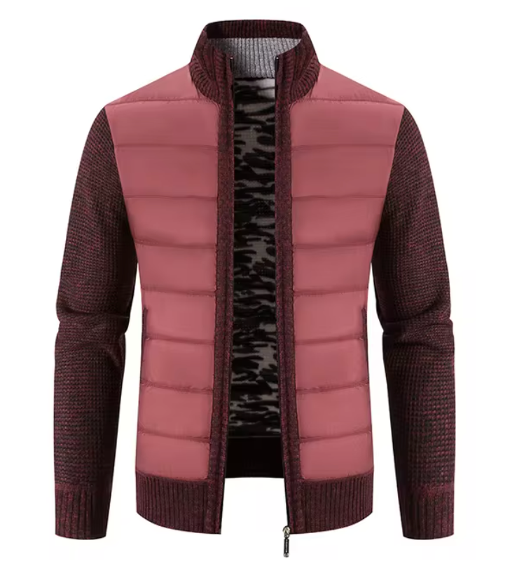 Ethan Stehkragen Pullover – Langärmelige Herrenjacke