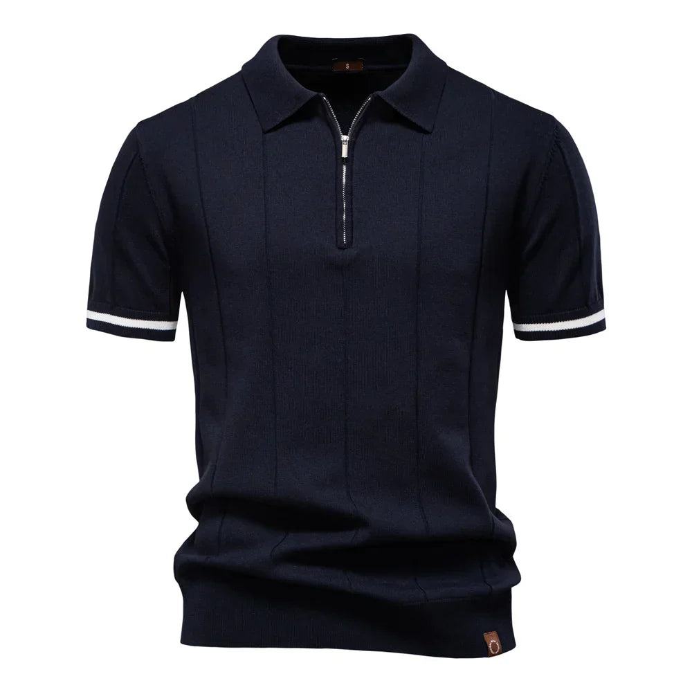 MIRAVO | Herren Polo-Shirt mit Reißverschluss
