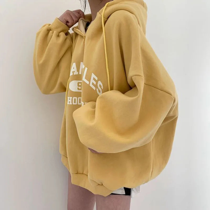 Oversized Hoodie mit „Los Angeles“ Print – Sportlich, Lässig & Cozy