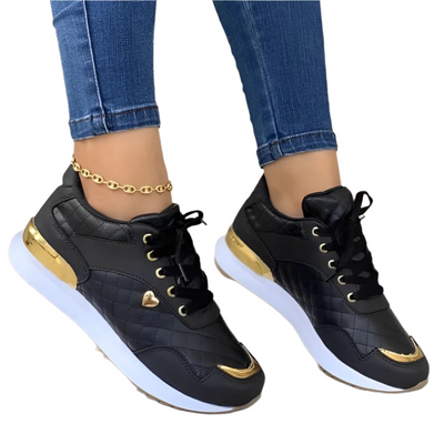 Sheena – Luxus-Sneaker aus Leder mit durchsichtigen Details