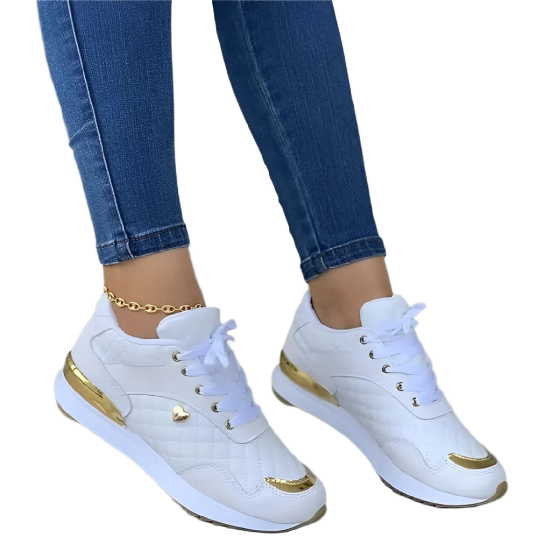 Sheena – Luxus-Sneaker aus Leder mit durchsichtigen Details