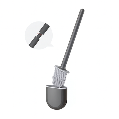 Silikon-Toilettenbürste mit Wandhalterung – Hygienische Toilettenbürste für müheloses Reinigen und schnelles Trocknen