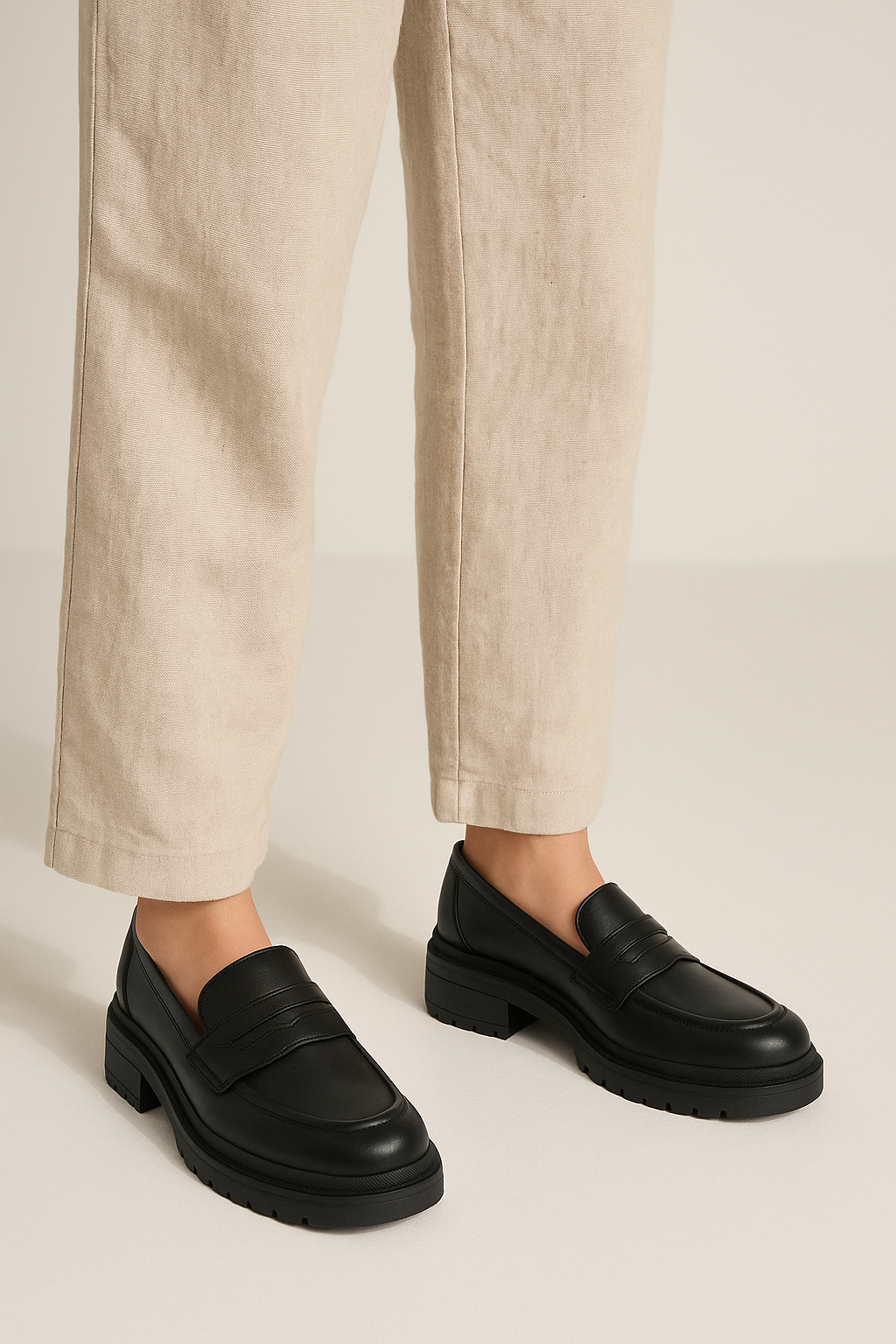 Sjoerd Leder Loafer mit Profilsohle