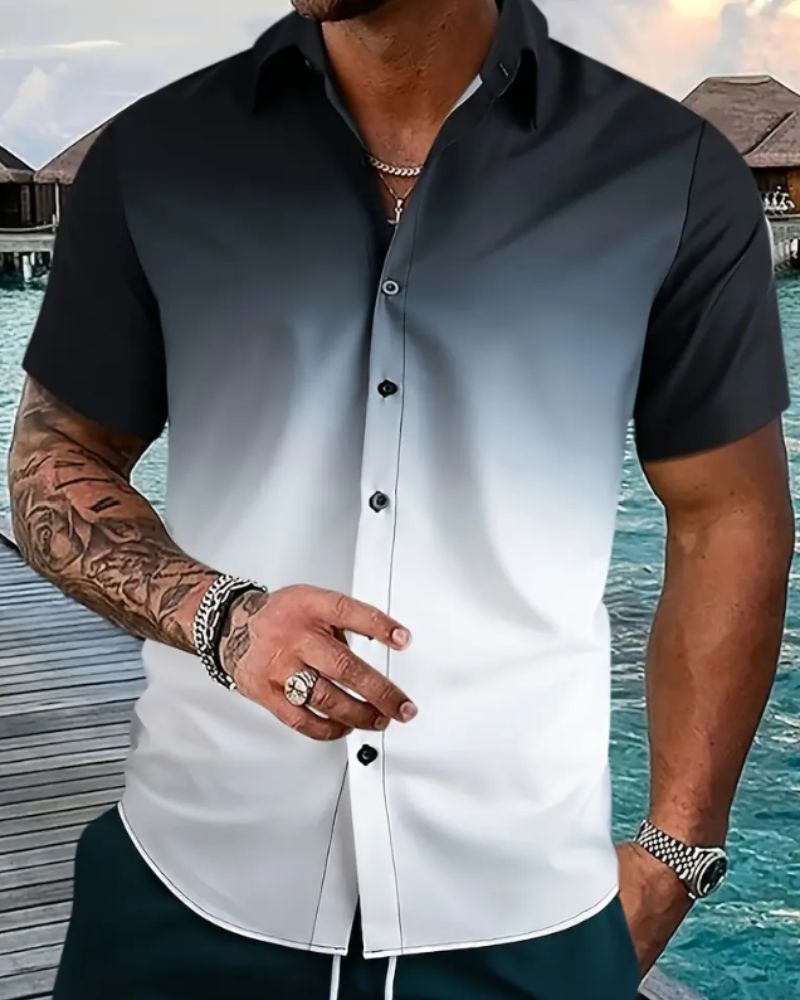 Tadej- Stylisches Button-Down Sommerhemd