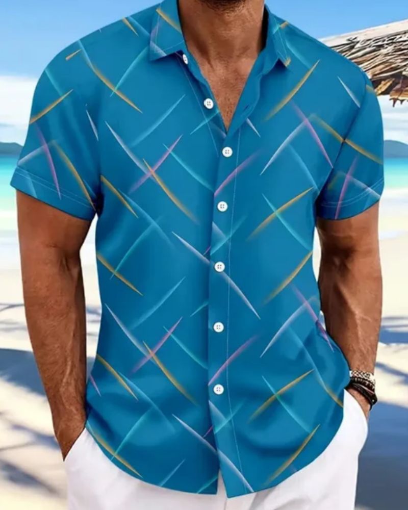 Timo- Herren-Druckerhemd für den Sommer