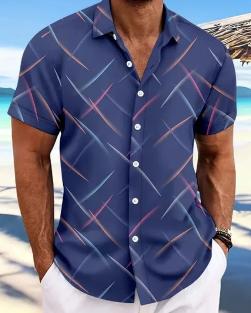 Timo- Herren-Druckerhemd für den Sommer