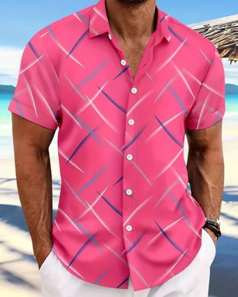 Timo- Herren-Druckerhemd für den Sommer