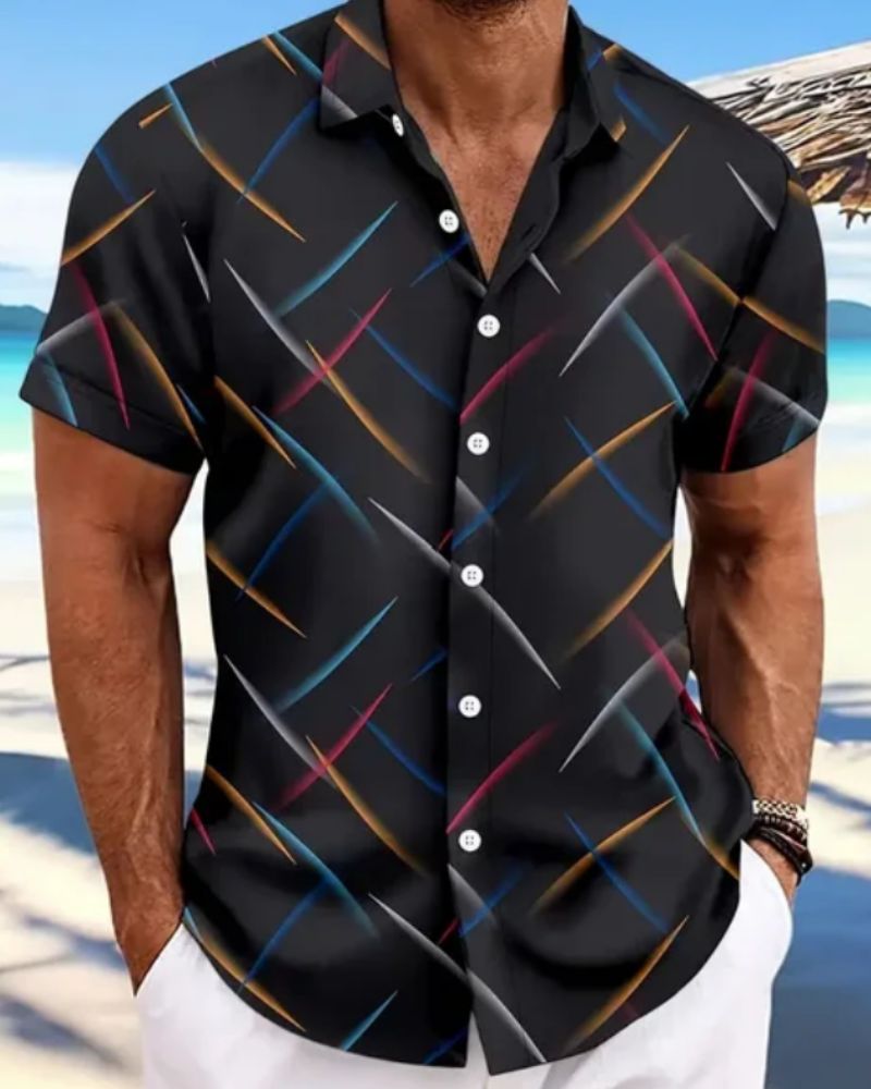 Timo- Herren-Druckerhemd für den Sommer