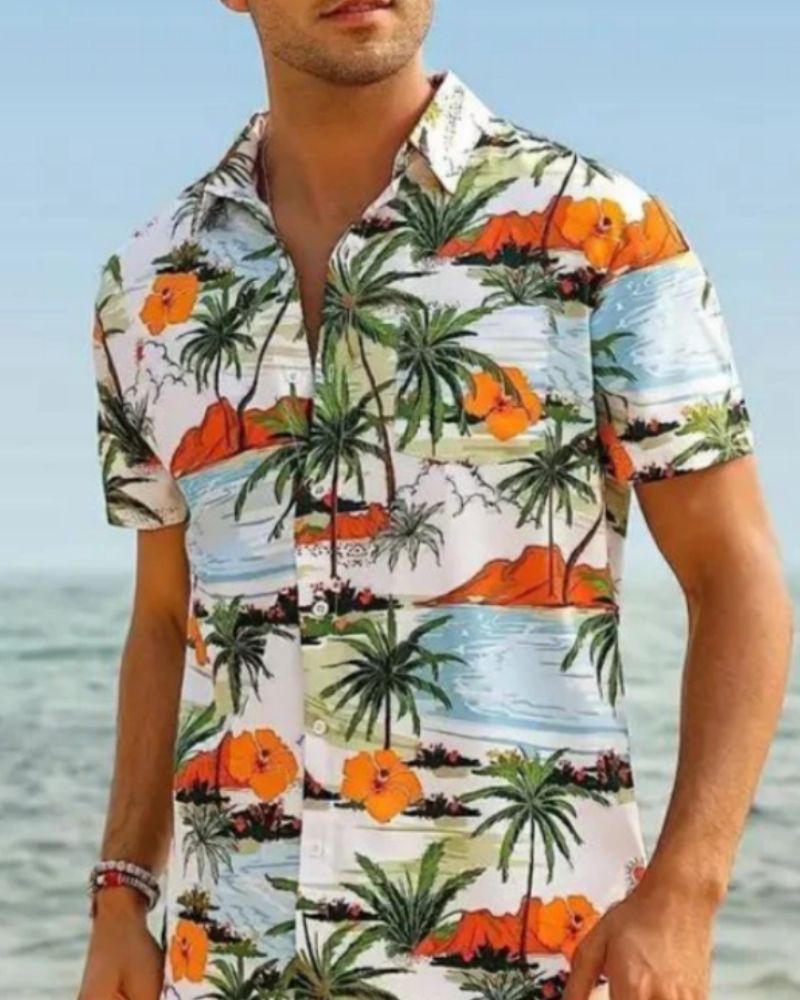 Timothy- Tropisches Strandhemd für Männer