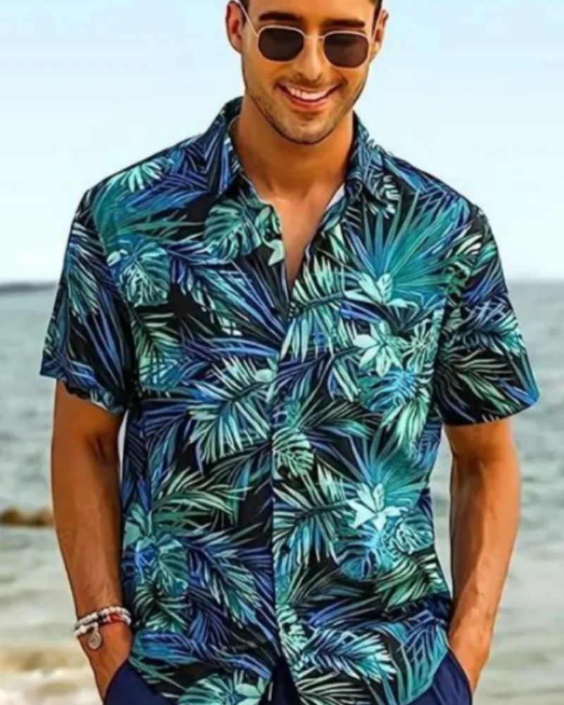 Timothy- Tropisches Strandhemd für Männer