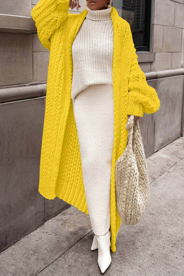 Übergroße Strickjacke für Frauen – Gemütlicher Stil für kalte Tage