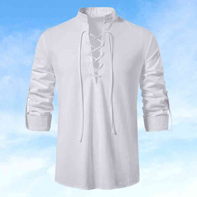 Dave - Lässiges Baumwoll-Leinen Hemd für Herren