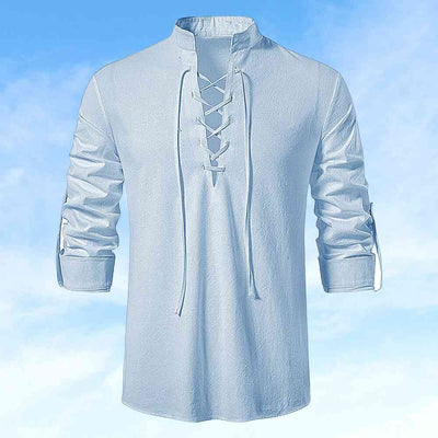 Dave - Lässiges Baumwoll-Leinen Hemd für Herren