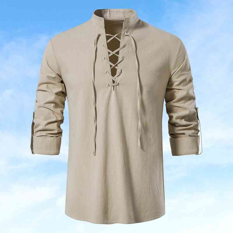 Dave - Lässiges Baumwoll-Leinen Hemd für Herren