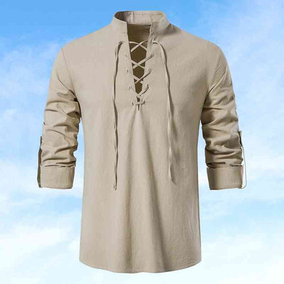 Dave - Lässiges Baumwoll-Leinen Hemd für Herren